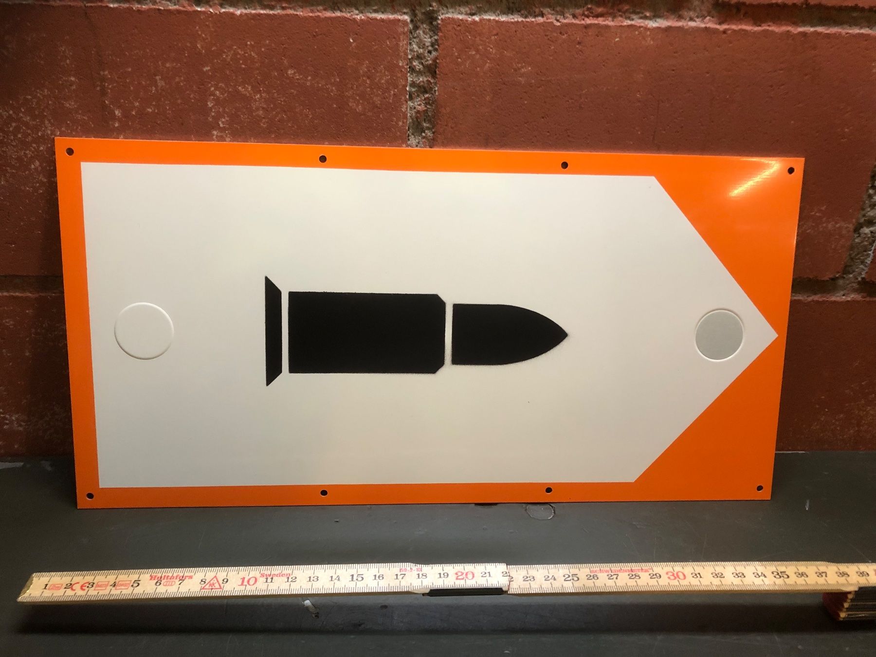 Schweizer Armee Insegne: Schweizer Armee Wegweiser Munition Jalon Militär Schild – Usato da Madiswil venduto da TEMISO