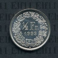 CHF___0.50 1993 stgl * nigelnagelneu! 50 Rappen