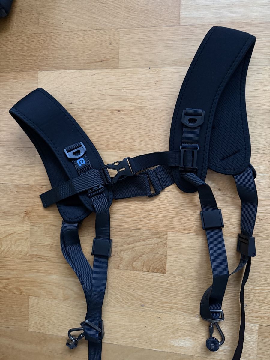 Sport dell'aria & Aquiloni: Dual Camera Harness Strap System Black Used Once – Nuovo (secondo la descrizione) da Zürich venduto da MariKondo