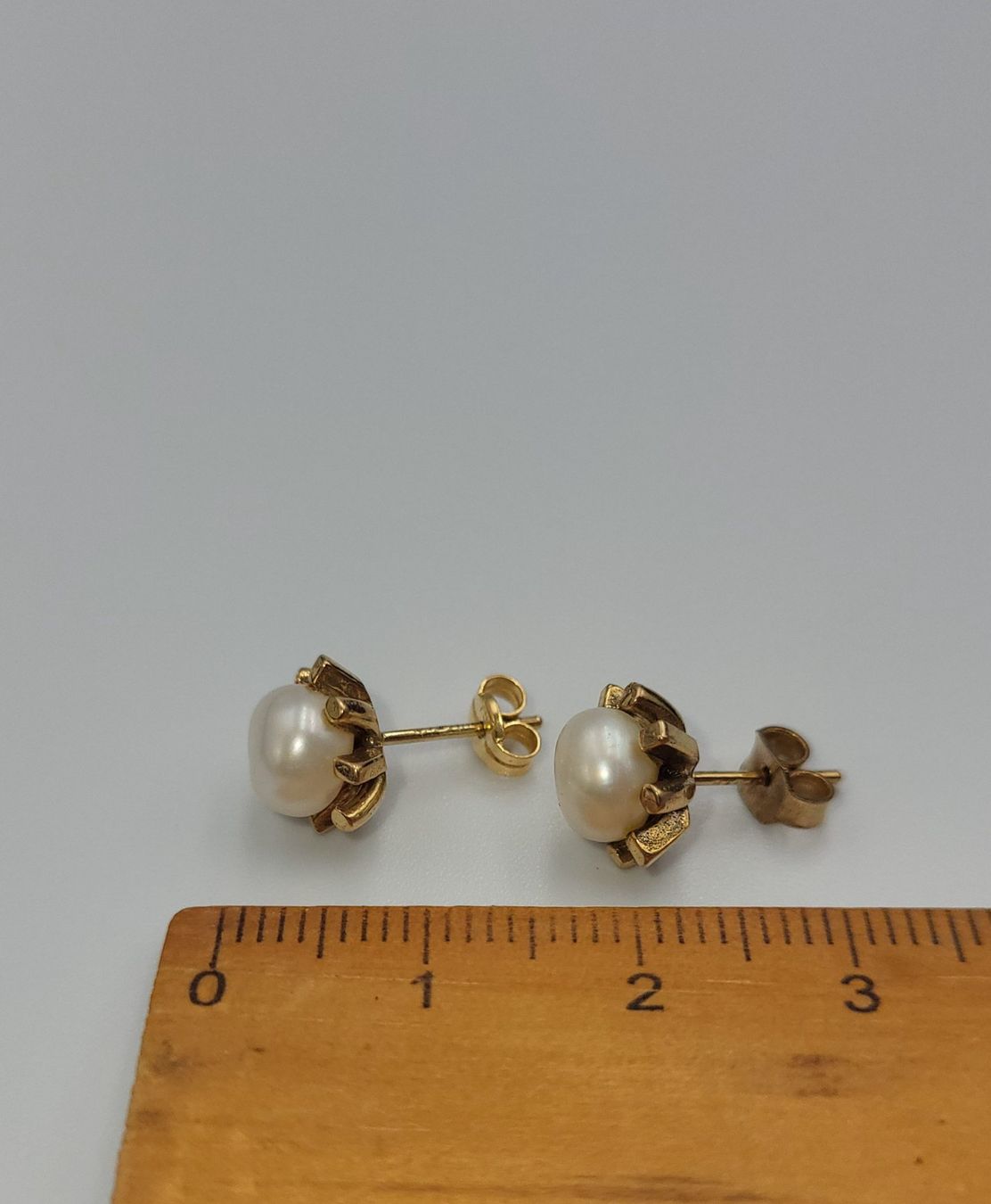 Orecchini pendenti & Orecchini a lobo: Gold Ohrstecker mit Perlen – Usato da Wald ZH venduto da Dasilver 5