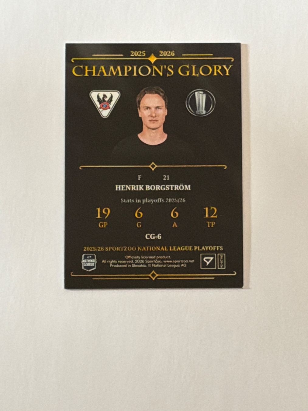 Sportzoo Cartes à collectionner: Carte Champion Borgström SportZoo – Neuf (Voir description) à Avry-sur-Matran par Khatim 1