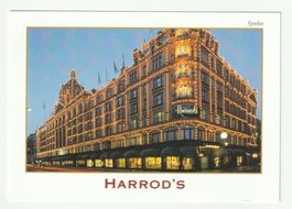 Postkarte London Harrods, Big Ben Ansicht