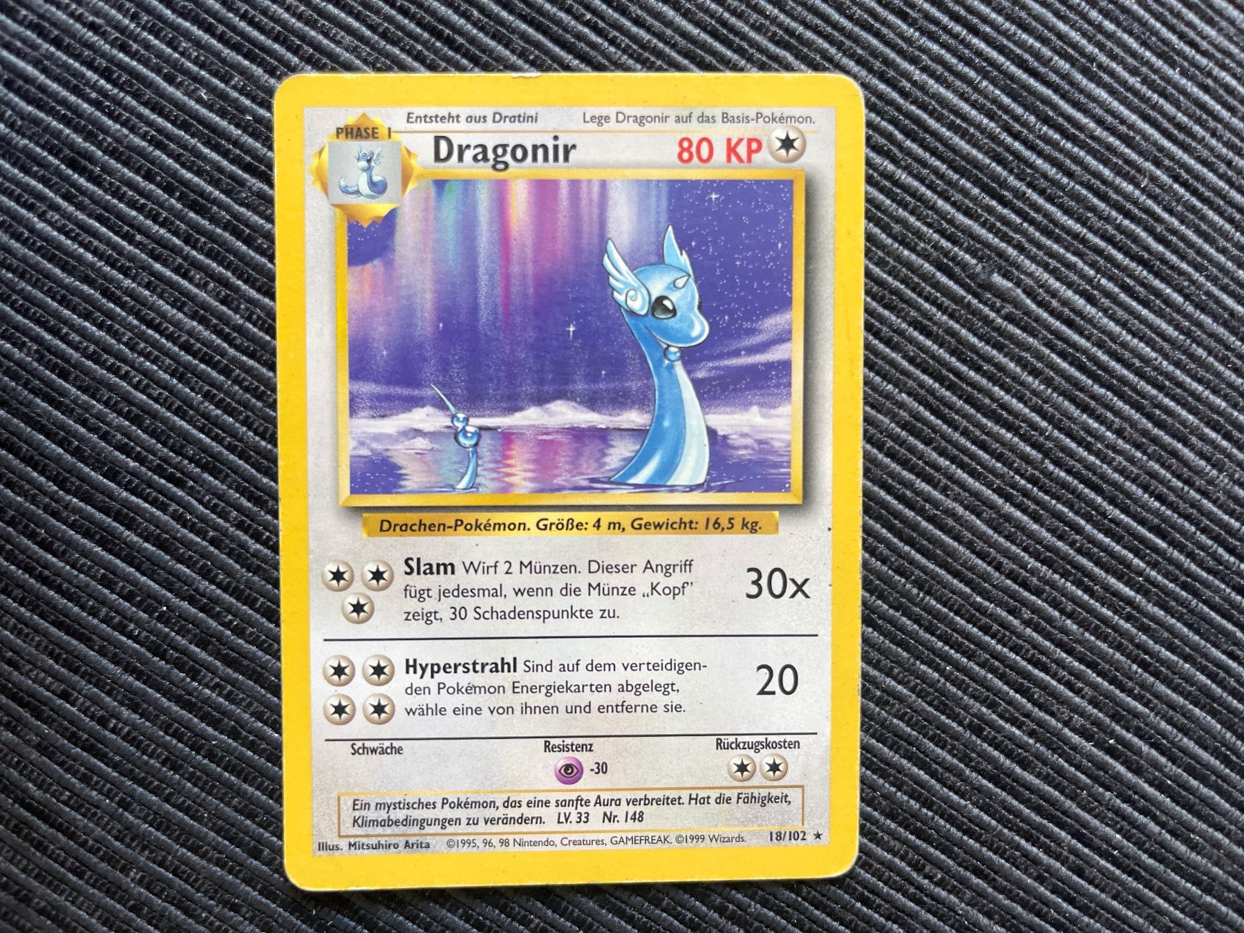 Pokémon Carte collezionabili: Pokemon Dragonir Rare non holo Base Set deutsch – Usato da Wabern venduto da Collectfun