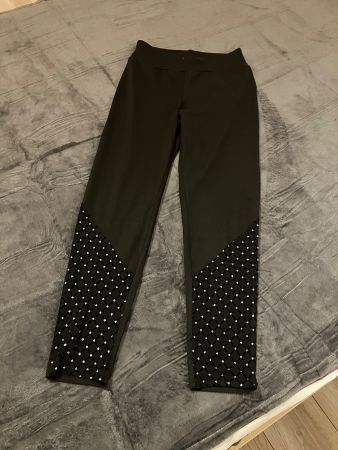 Leggins Gr. M mit Glitzersteinen, neuwertig
