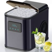 Eiswürfelmaschine LED Display 2 l 15 kg 24 h 304 Edelstahl