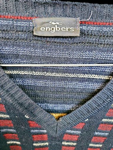 Maglioni & Felpe: Engbers Herren V-Ausschnitt Pullover gestreift - Größe 54 - – Usato da Zug venduto da vinokilo 4