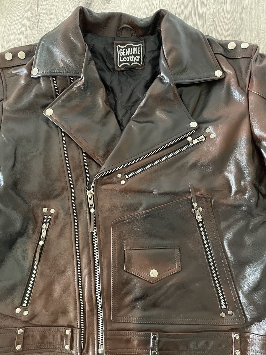 Giacche: Neue Lederjacke Gr. XL Farbe braun – Nuovo e nell'imballaggio originale da Ins venduto da creamo1 2