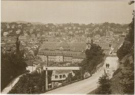 St. Gallen;  Blick von der Mülenschlucht ... um 1910