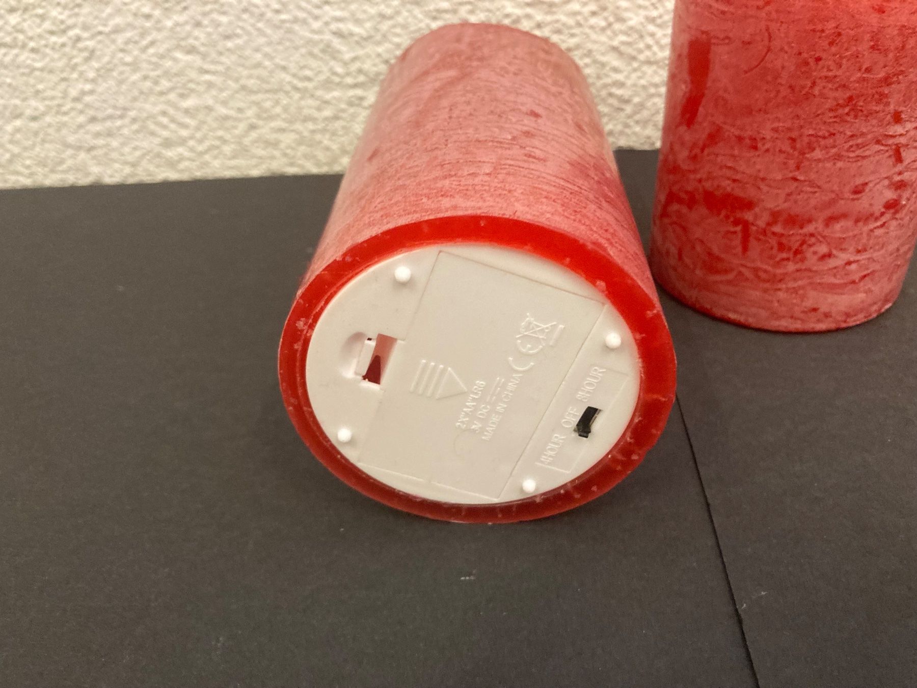 Candele: LED Echtwachs-Kerzen-Set, 3 Stück, mit  Timerfunktion, rot – Nuovo e nell'imballaggio originale da Neuenhof venduto da jorogo 4