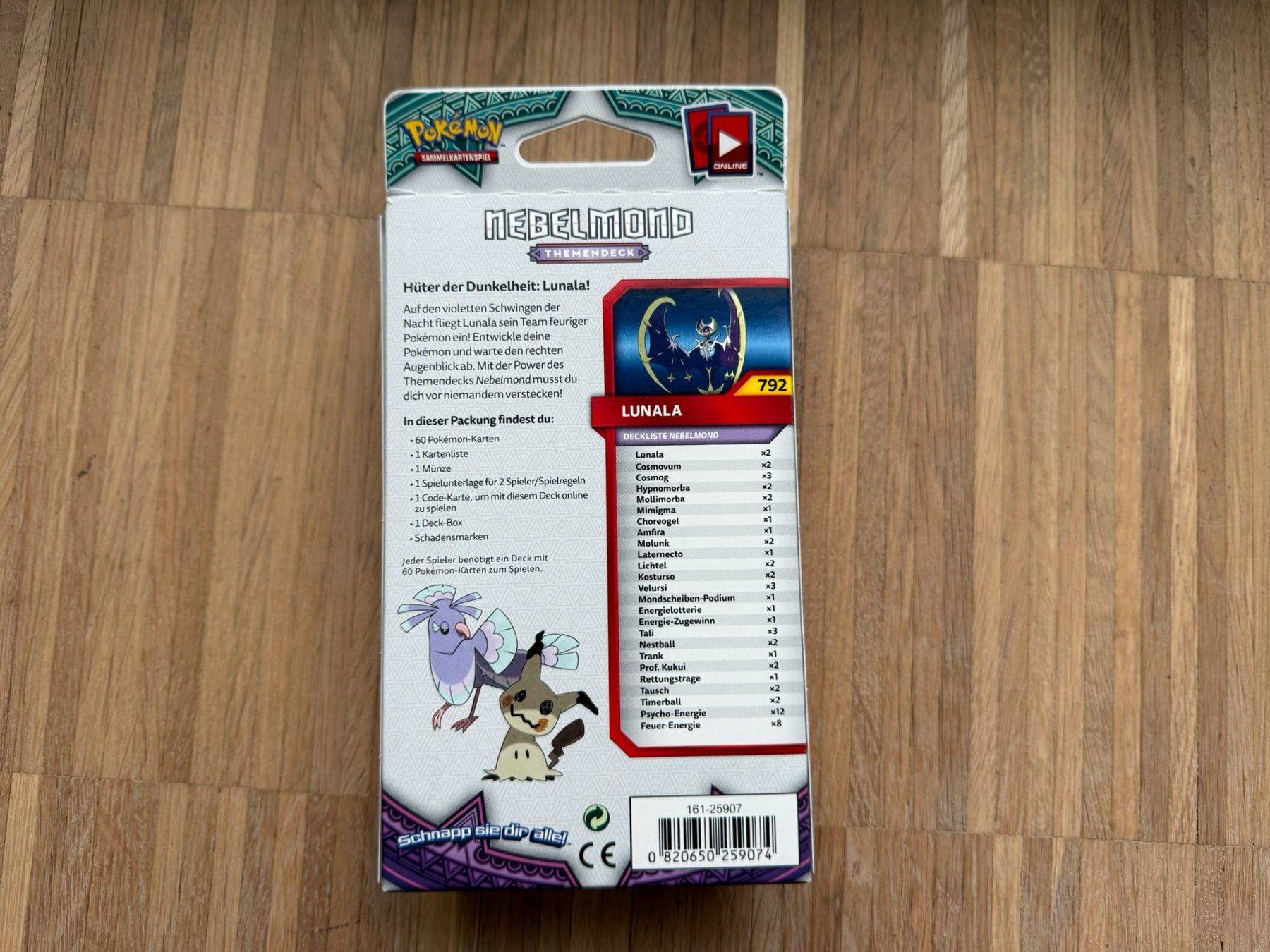 Pokémon Carte collezionabili: Lunala Pokemon Nebelmond Themendeck – Usato da Zürich venduto da dav_dx9c 1