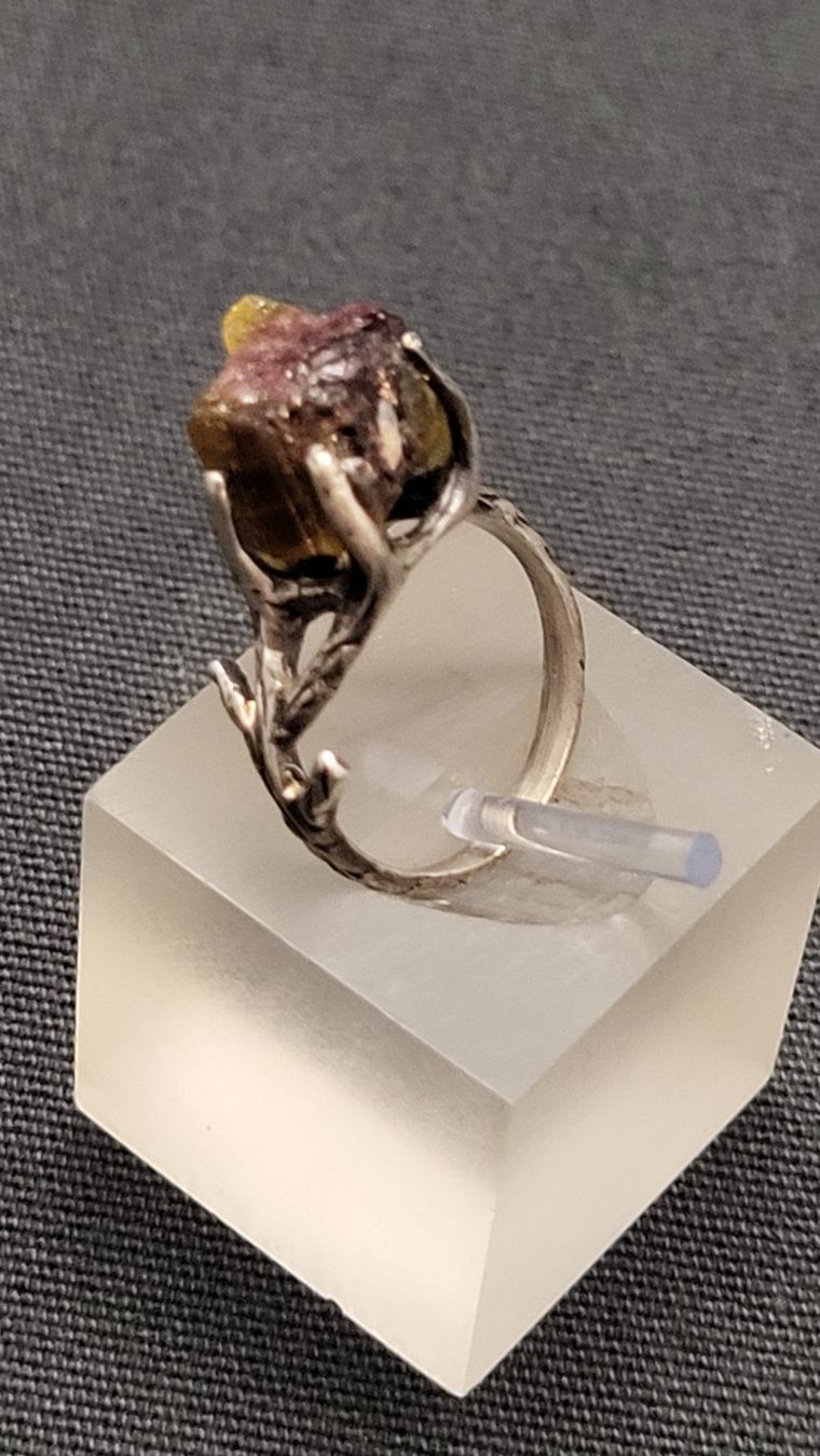 Anelli: Silberring mit Turmalin – Usato da Basel venduto da spinne02 4