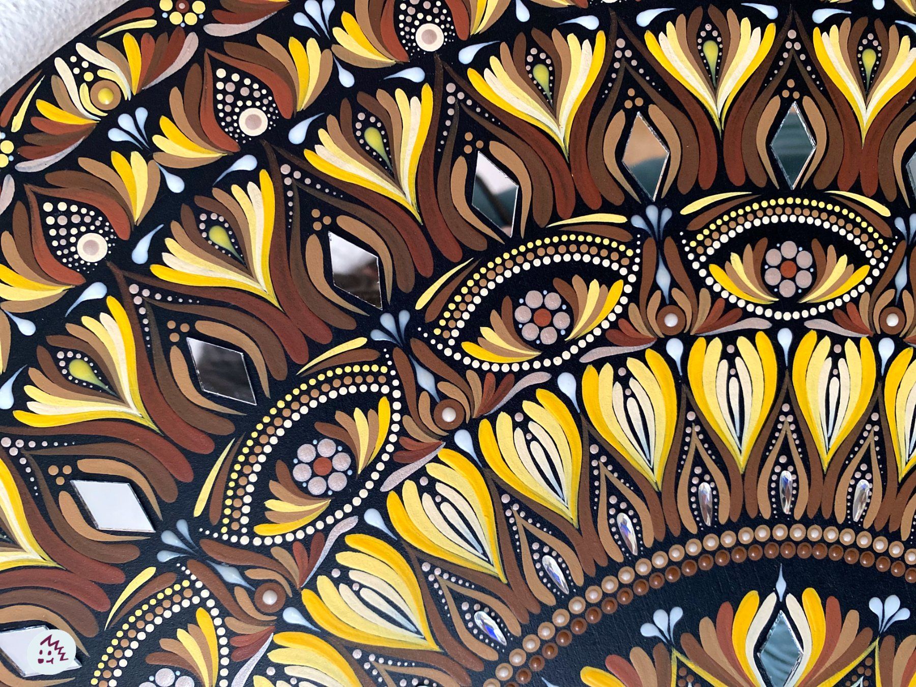 Dipinti: Mandala auf Holz, Mandala Bild, Gemälde, Geschenk, Kunst – Nuovo e nell'imballaggio originale da Fanas venduto da Omibia 4