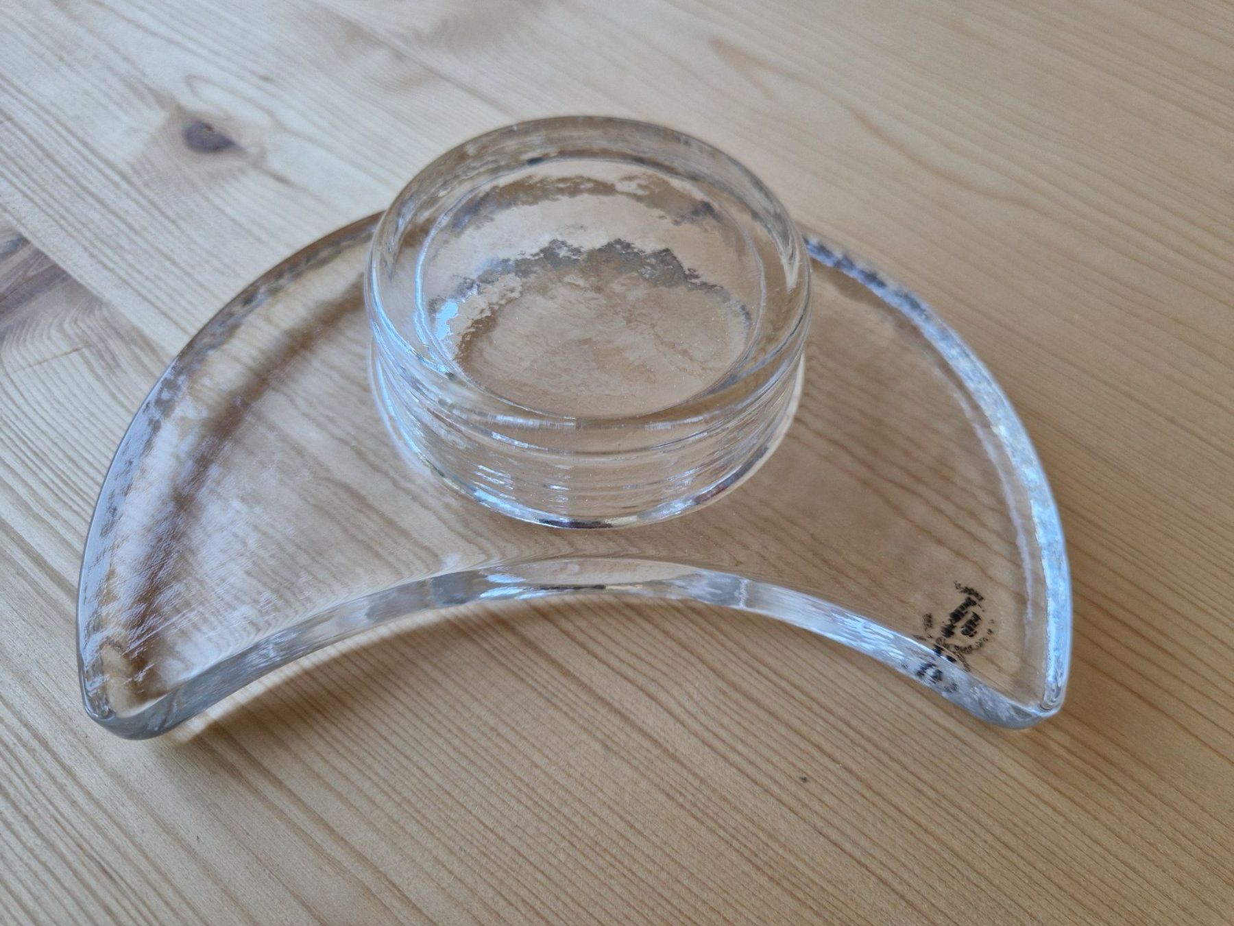 Glasi Hergiswil Kerzenständer: Kerzenhalter Mond Glasi Hergiswil – Gebraucht aus Münchenbuchsee von Aare22 3