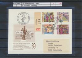 1989 Tag der Briefmarke, "Stäfa", Umschlag