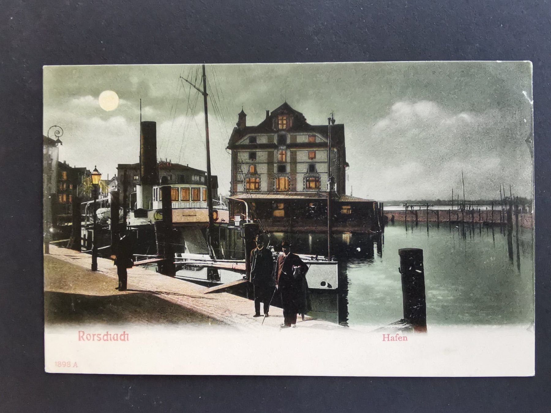Cartoline postali: Rorschach  Ansichtskarte   Dampfschiff   Hafen  Bodensee  SG – Usato da Rheineck venduto da kat_7gld