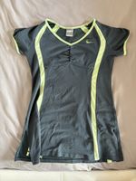 Nike Fit Dry Sporttop Shirt Grau/Lime Grösse S