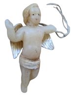 Jesuskind Engel Wachsfigur antik