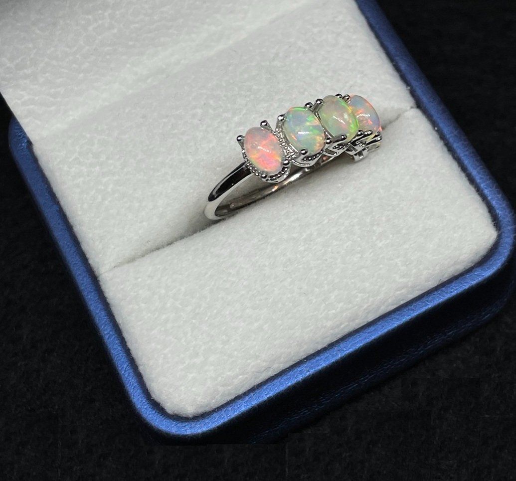 Anelli: Australischer Opal Ring, Silber Gr. 59, verstellbar – Nuovo (secondo la descrizione) da Thun venduto da Creative-Art-Tess 5