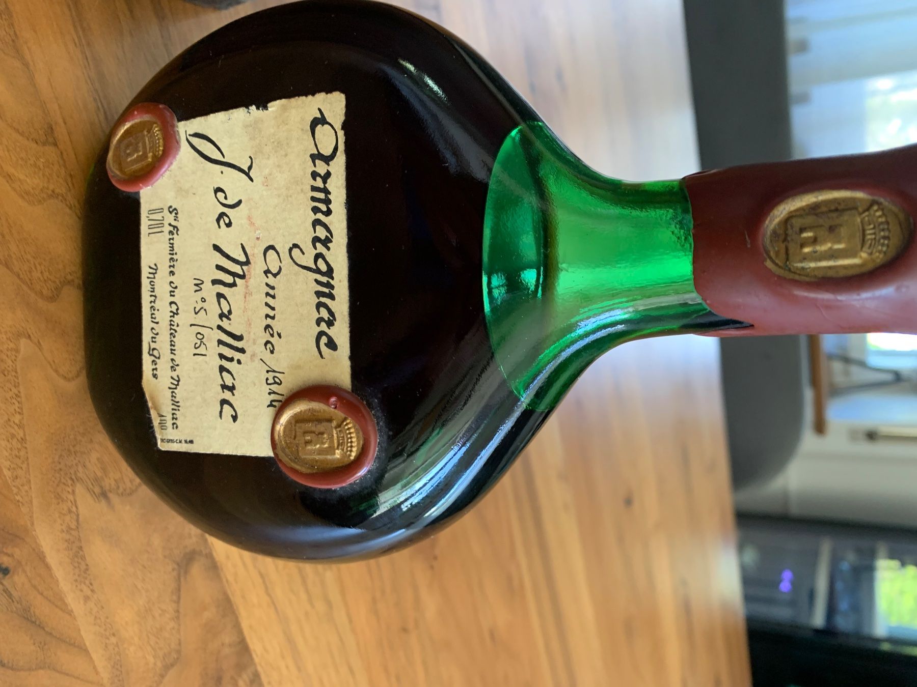 Bevande alcoliche: 2 Flaschen Armagnac 1914 und 1934 – Usato da Bettlach venduto da Windows1020 1