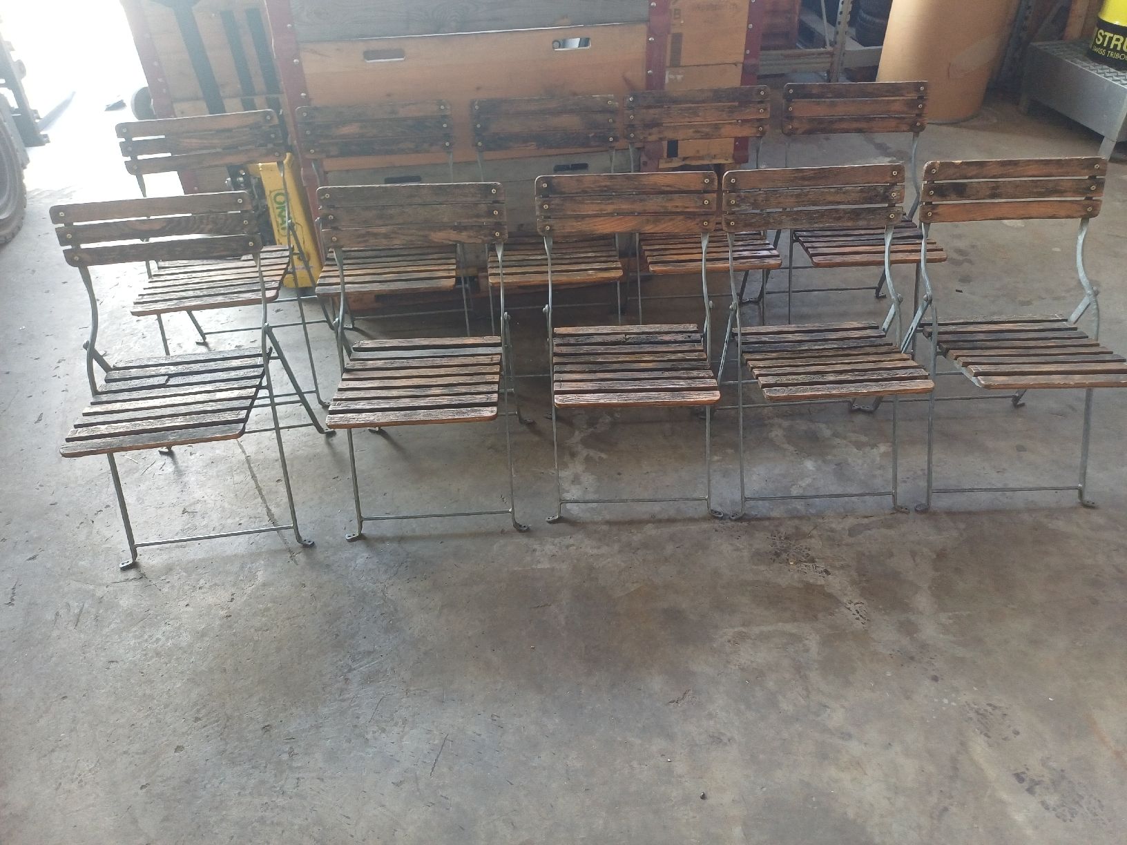 Chaises: Gartenstühle Klappbar 10 Stk.  – Défectueux à Wangenried par Recycler94