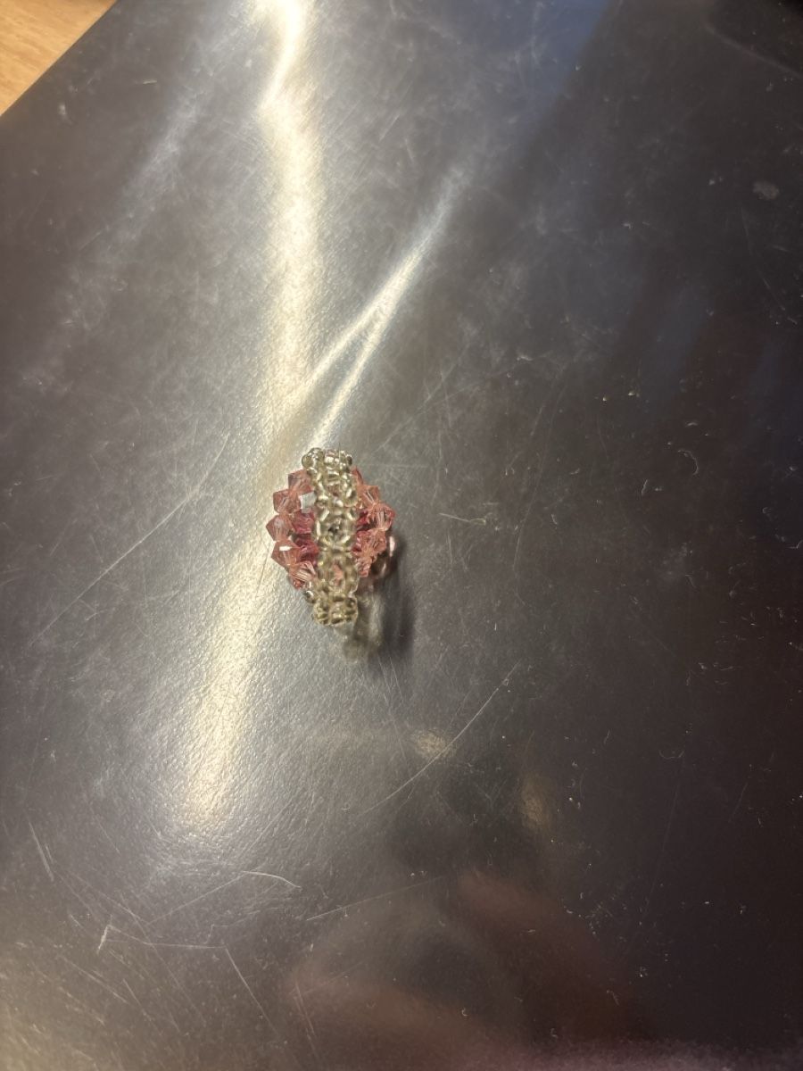 Ringe: Bague artisanale en perles roses et argentées – Neu (gemäss Beschreibung) aus St-Pierre-Clages von aur_kds8 1
