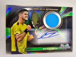 NICOLAS MEJIA 2024 Topps Graphite Tennis Tour Relic Autogr