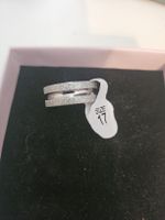 bague brillant double taille 17