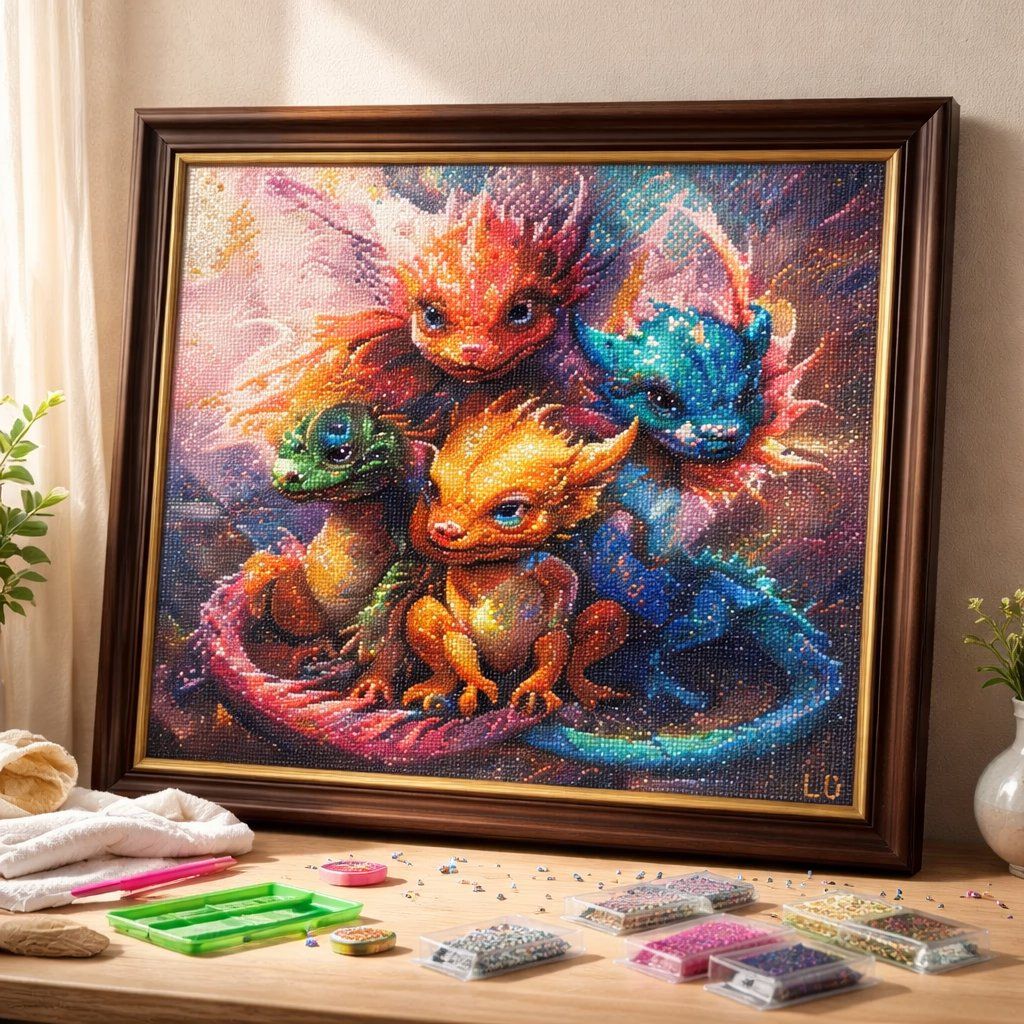 Kit bricolage: Diamond painting terminé 40x40 cm – Nuovo (secondo la descrizione) da Ste-Croix venduto da Lougia