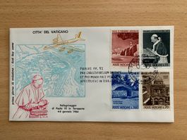 Vatikan Ersttagsbrief Paulus VI. Pilgerreise 1964