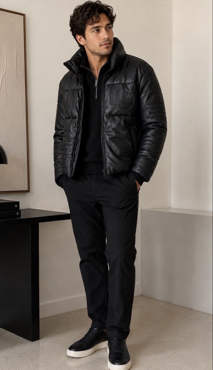 Zara Jacken: Zara faux leather black puffer Jacket – Neu und originalverpackt aus Zürich von di_archive 1