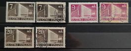 Finnland 1952: Posthaus Helsinki Freimarken (6 W. MLH/gest.)
