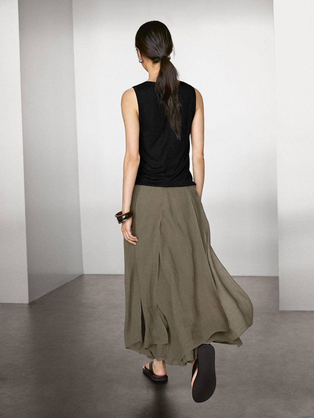 Massimo Dutti Gonne: Massimo Dutti Maxirock dunkelbraun Grösse 38 – Nuovo (secondo la descrizione) da Liebefeld venduto da Ochotona 9