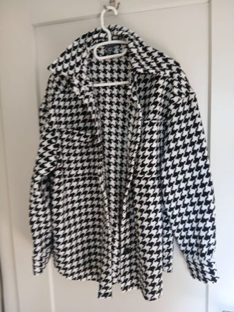 Overshirt Houndstooth Print Grösse 42 neuwertig