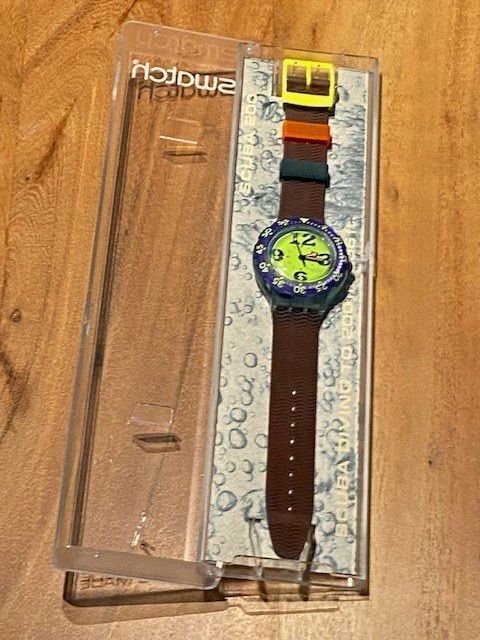 Swatch Orologi: Swatch SDN103 Scuba 200 SPRAY-UP 1992 – Nuovo (secondo la descrizione) da Sirnach venduto da Archimede8 3