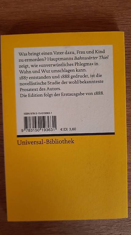 Bücher: Bahnwärter Thiel – Gebraucht aus Spiez von sus_2m5b 1