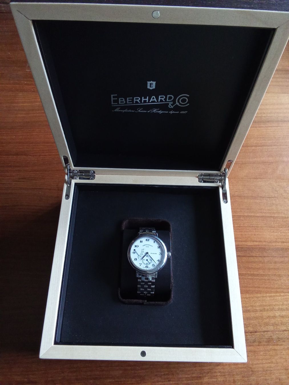 Eberhard & Co. Uhren: Eberhard Co 8 Jours Handaufzug Ref. 21017 Full Set / Fullset – Gebraucht aus Siblingen von Jayuah 1