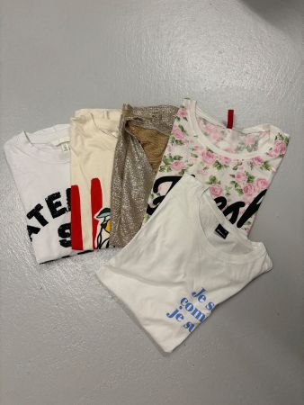 Sommer T-Shirts - 5er Pack Gr. L/XL H&M