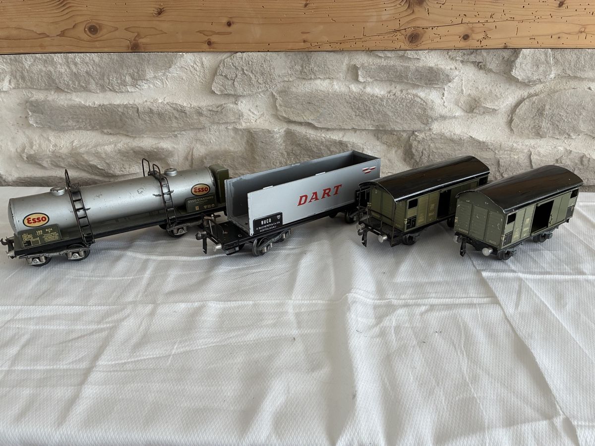 Buco Modellini di ferrovie: Güterwagen Set gemischt Buco – Usato da Buchs AG venduto da sasami01