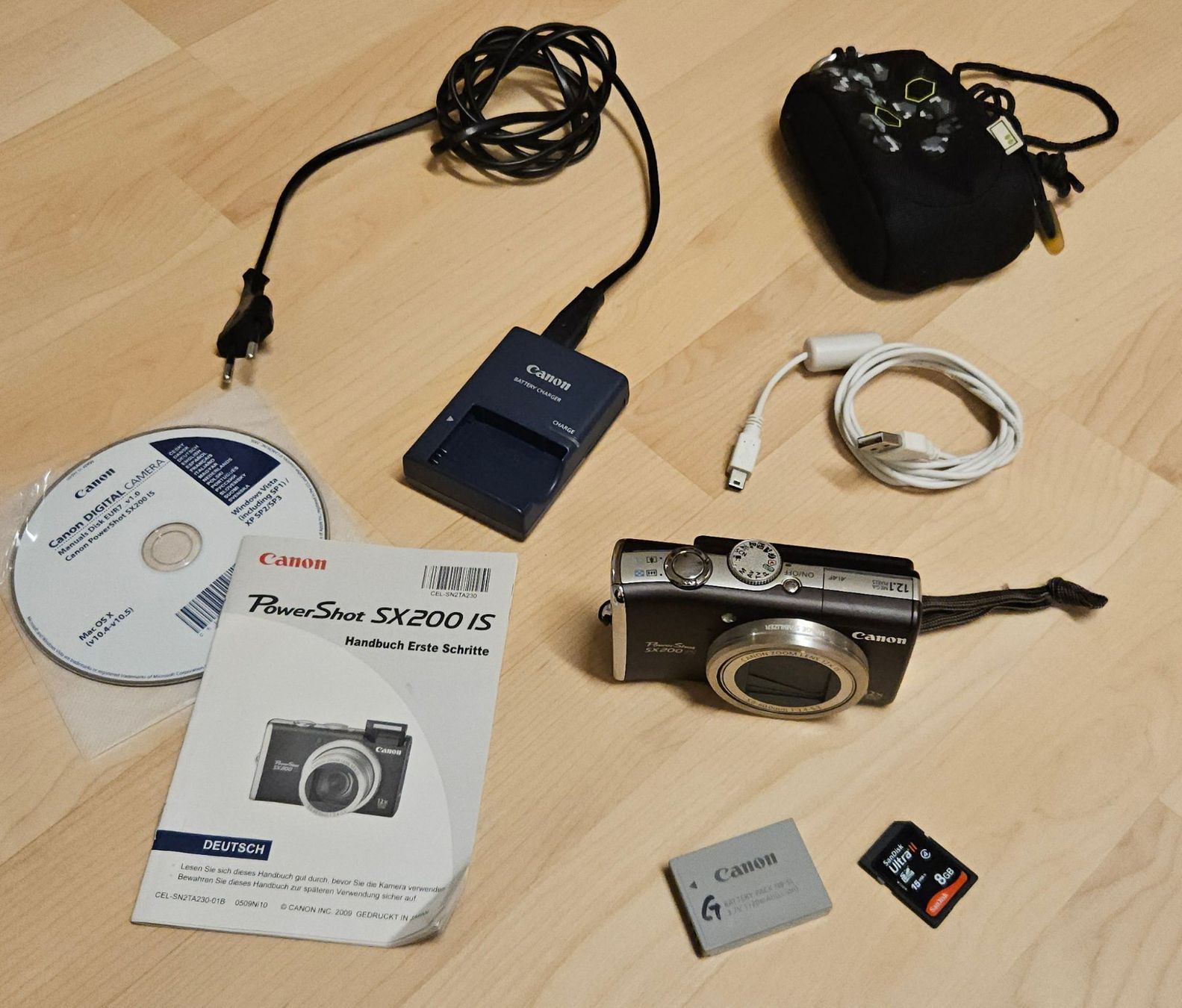Canon Fotocamera: Canon PowerShot SX200 IS Set – Usato da Zwillikon venduto da Funfun 1