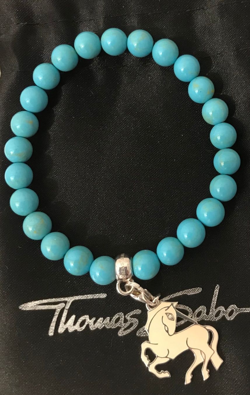 Thomas Sabo Bracciali & Braccialetti: Thomas Sabo Armband mit grossem Einhorn Charm – Nuovo (secondo la descrizione) da Oberstammheim venduto da pitipiti 1