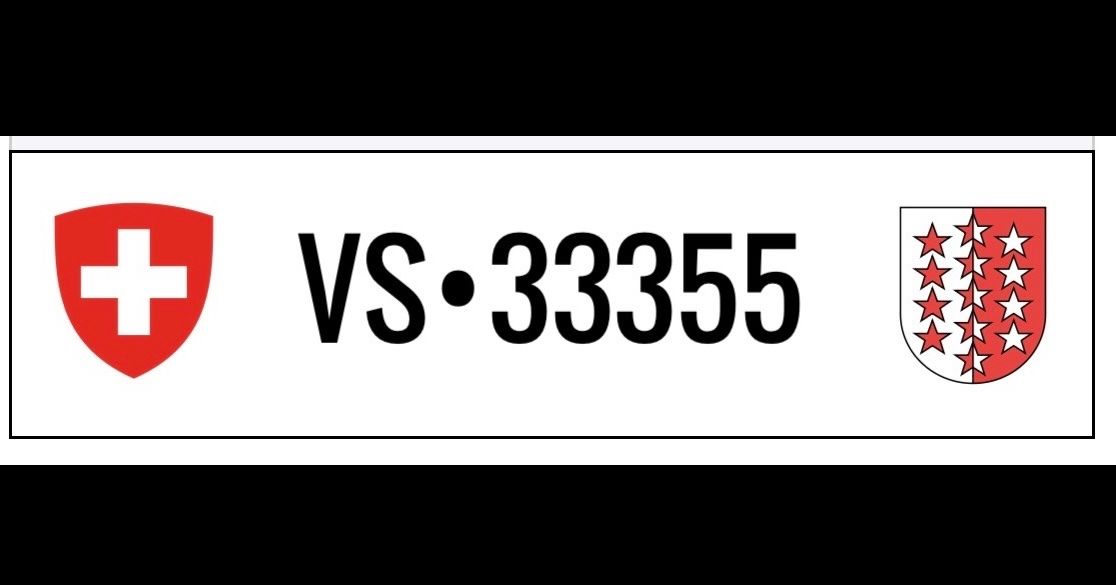 Insegne: Autokennzeichen VS – Nuovo (secondo la descrizione) da Naters venduto da Wallis0112