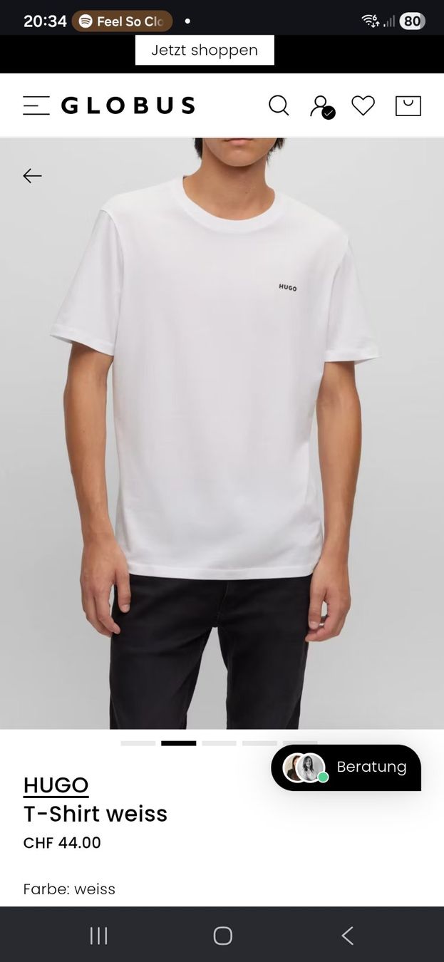 Hugo Boss T-shirt: 2x HUGO - T-Shirt weiss – Nuovo e nell'imballaggio originale da Willisau venduto da roger_meier 1