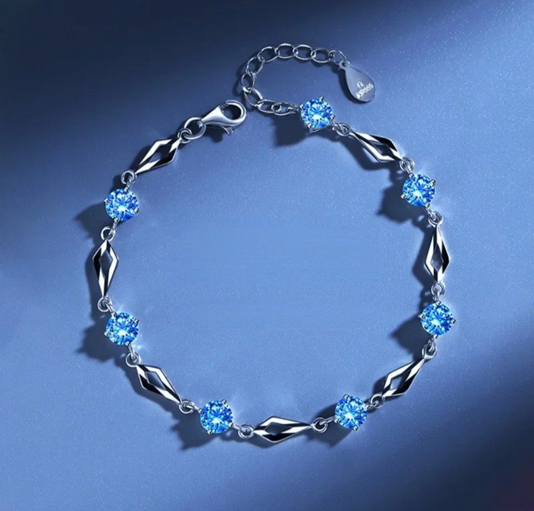 Armbänder & -reifen: Armband aus Sterling Silber blau – Neu und originalverpackt aus Brunnen von tan_5pl5 1