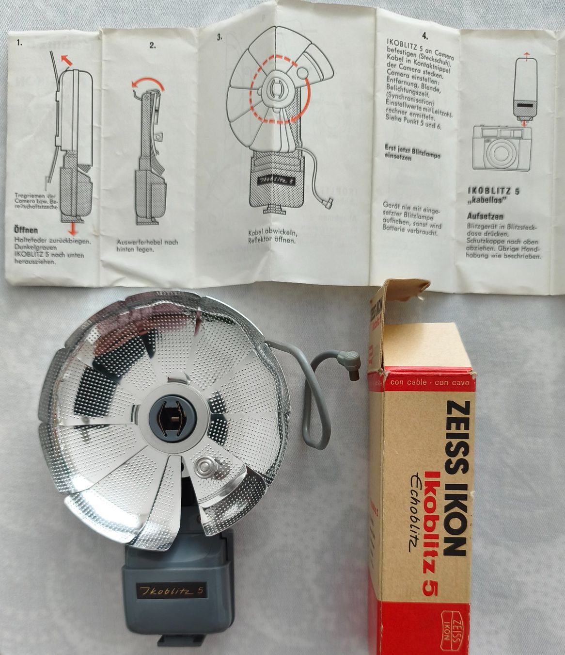 Flashs: Vintage Zeiss Ikon Ikoblitz 5, Echoblitz, Fächerblitz – D'occasion à Zürich par Tanteemma369 1