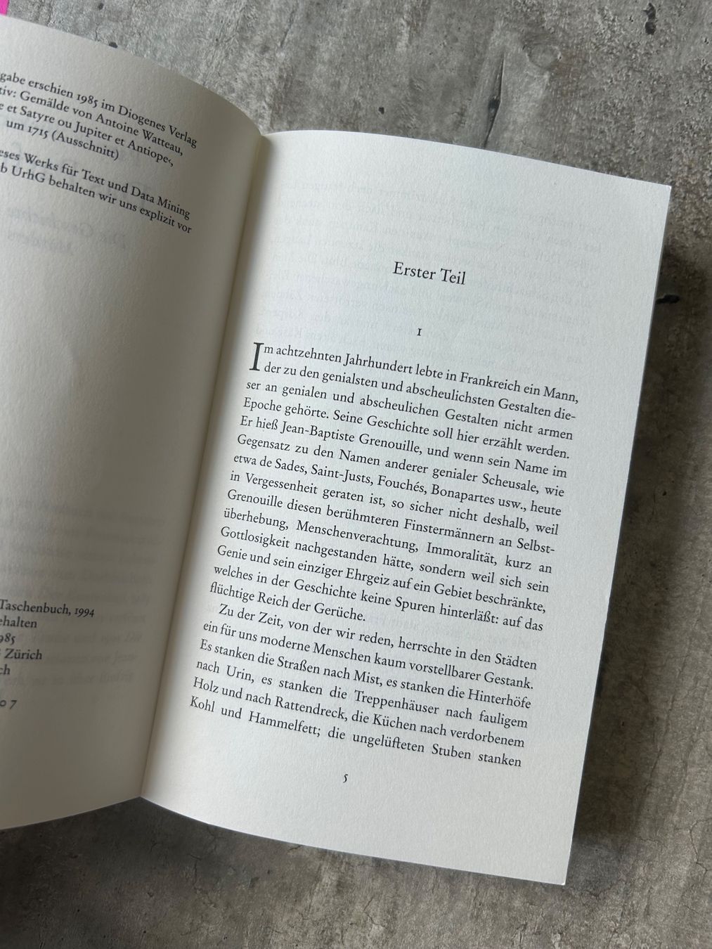Libri: Das Parfum von Patrick Süskind – Nuovo (secondo la descrizione) da Wabern venduto da belka72 1