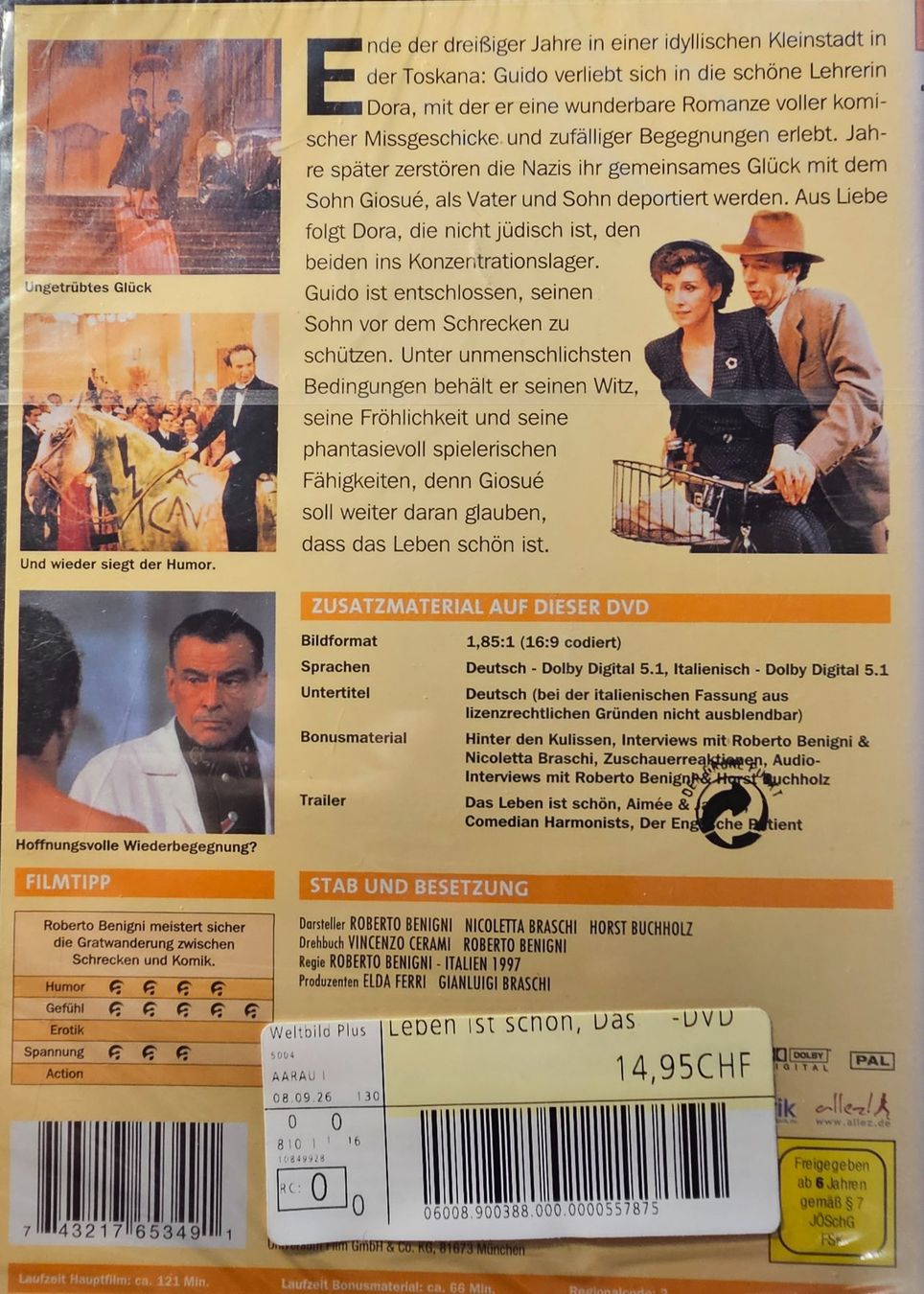 Tutti i DVDs: Das Leben ist schön – Nuovo e nell'imballaggio originale da Wahlen b. Laufen venduto da Cg10 1