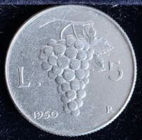ITALIEN 5 LIRE 1950