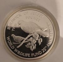 Jersey 2 Pounds World Wildlife Fund 25 Jahre neuwertig