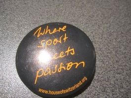 Button Aufschrift: Where sport meets