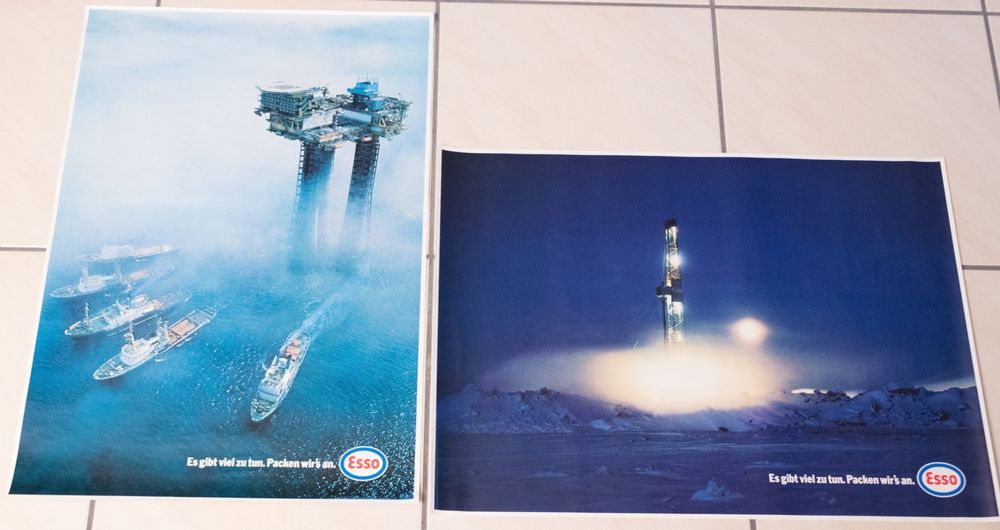 Posters & Illustrations: 2 Vintage Esso Schautafeln / Informationsposter / Plakate – D'occasion à Sempach Station par Semion 5